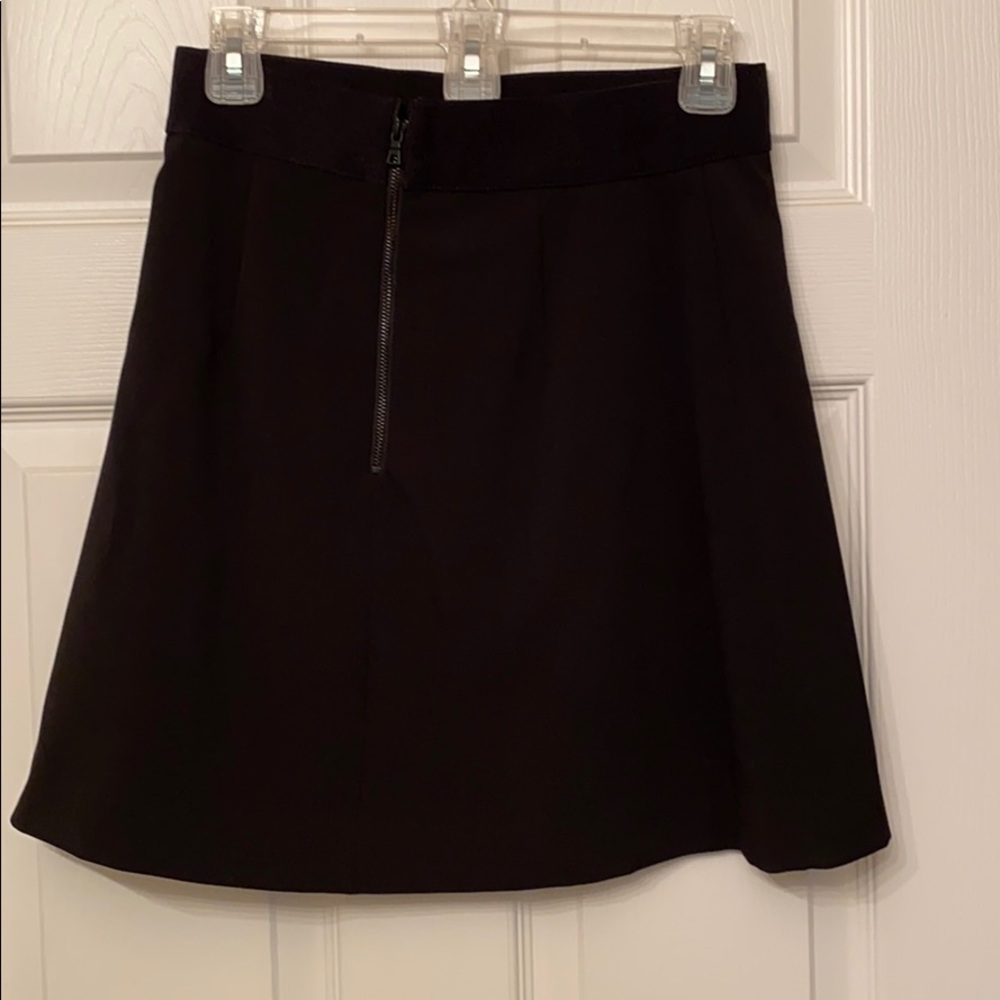 Alice + Olivia  Black Shirt w inside leather cross design - Picture 2 of 7